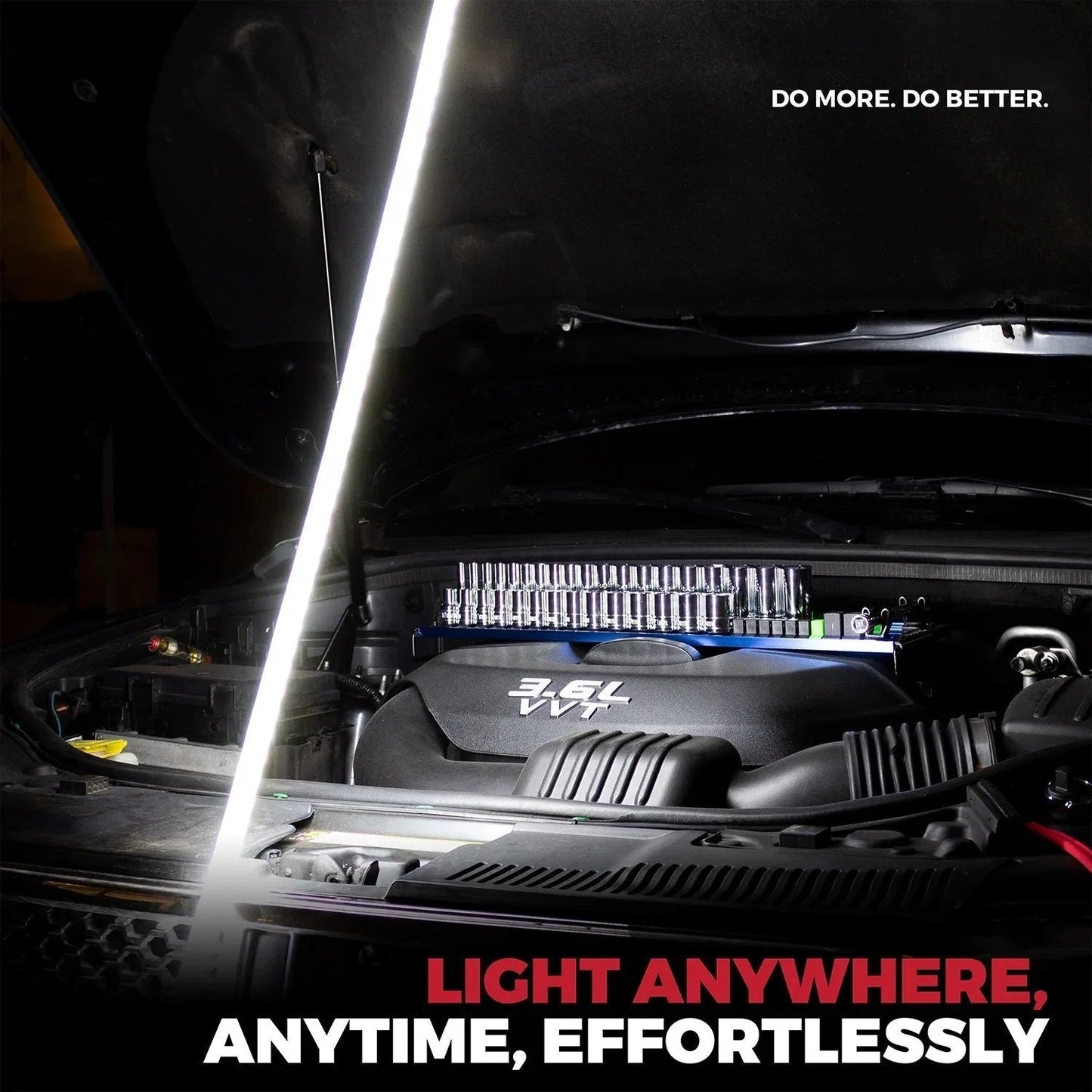 Bendable LED Flashlight Stick - 31" Flexible Design, 7-Hour Long Battery Life